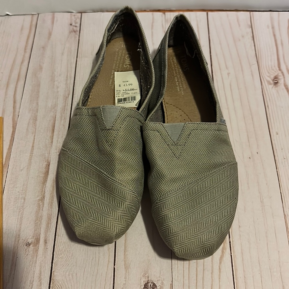 TOMS Alpargata, Gray, Size: 11